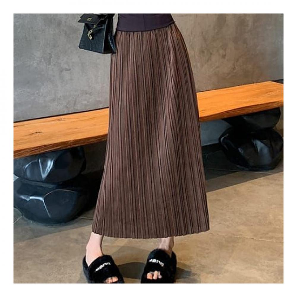 Navava Long Skirt Back Slit Banding Ns395
