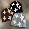 Fashion Pattern Star Neutral Casual Warm Knitted Hat For Autumn And Winter