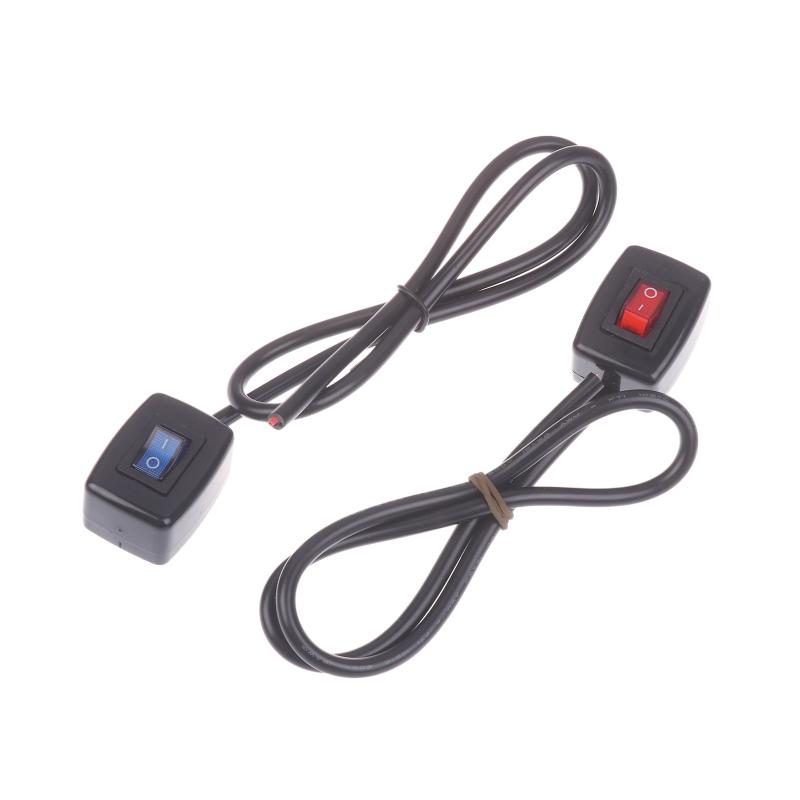 Paste Type Switch Car Push Button Switch With Led Light On/Off Dc12V/10A 24V/5A Diy Car Switch Spst Rocker Switch With Cable
