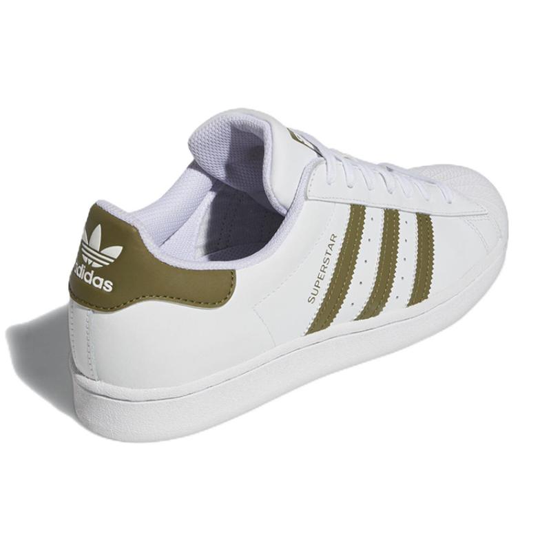 Adidas Superstar 'White Focus Olive' Sneakers HP5501