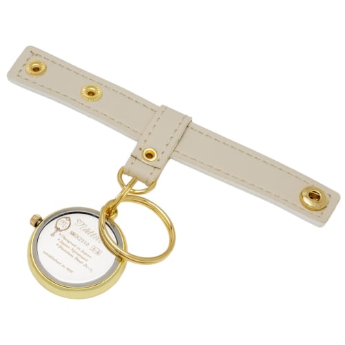 Fieldwork Women's Analog Pocket Watch with Leather Strap, Rollin White, MKK2510-1