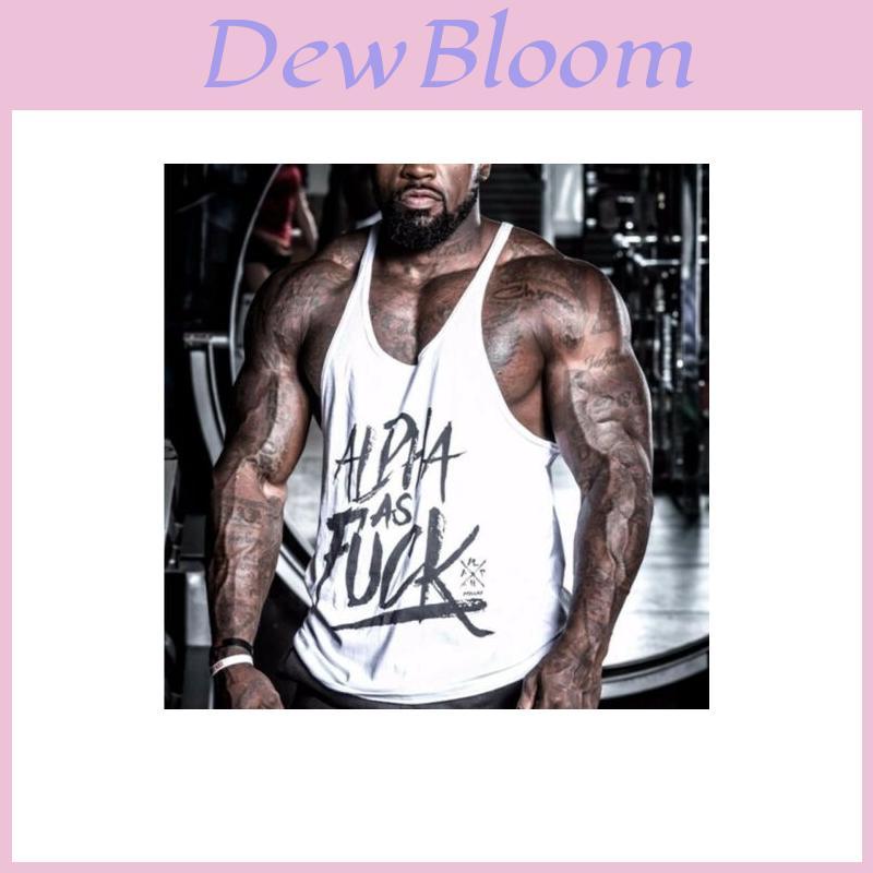 Sports Homme Tank Tops Débardeur Hauts Tshirt Maillot Muscle Gym Stringer Alpha