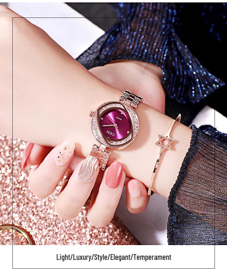 GEDI Ultra-thin Ladies' Steel Band Waterproof Quartz Fashion Watch