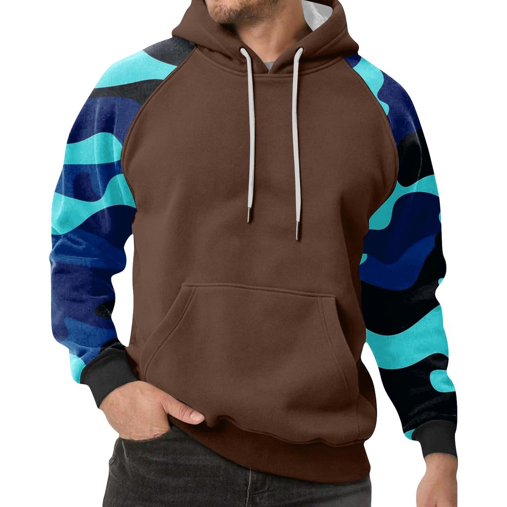 Men's Camouflage Sweatshirt Hoodie Men's Sports Large Size Casual Sweatshirt