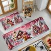 Cute Gingerbread Man Christmas Kitchen Mat, Printed Non-Slip Kitchen Mat, Christmas Home Decor for the Entryway