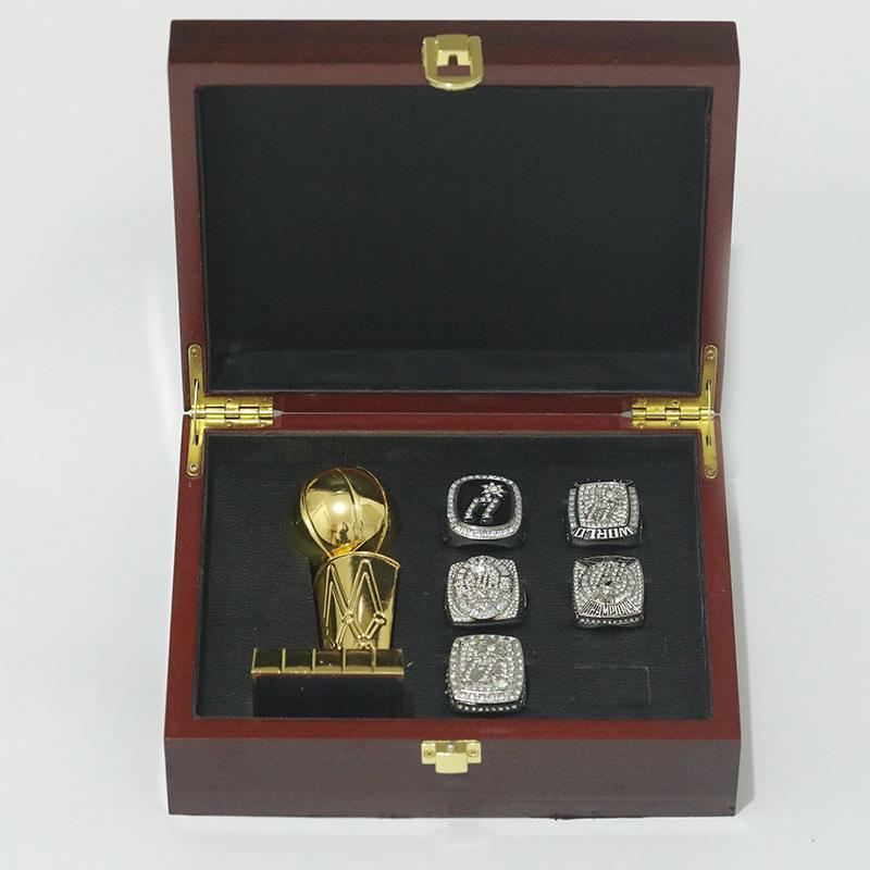 Сан-Антонио Спёрс Данкан 5 Чемпионских Колец и Коробка для Трофеев Набор Size 11