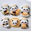 10Pcs New Cute Resin Mini Chef Panda Series Flat Back Manicure Parts Embellishments For Hair Bows Accessories