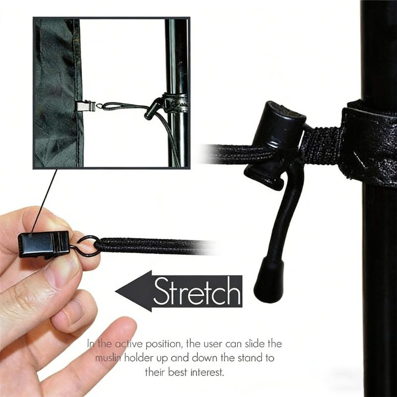 Photo Grip Quick Release Design and 360 Adjustable Angle for Easy Mounting Backdrops Reflectors Lights in Studio Setting