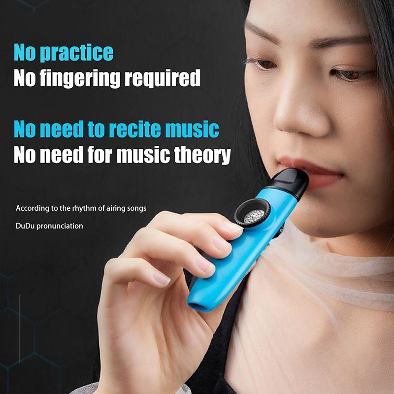 British Themed Musical Whistle Toy; Compact ABS Kazoo Flute; Easy Learning Instrument for Kids