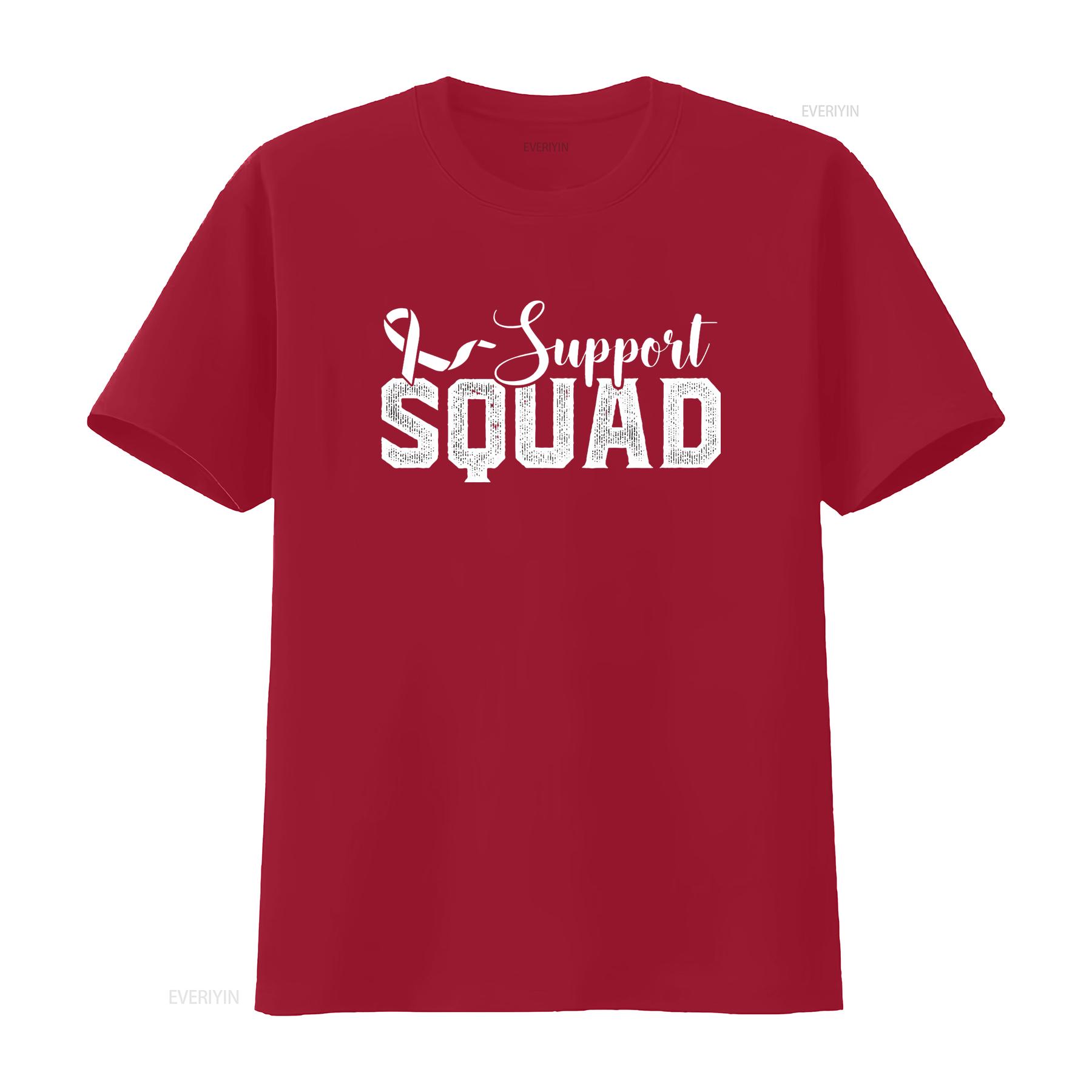 Womens Lung Cancer Awareness Support Squad Ribbon  T Shirt Black vintage Washed Comfortable Casual Unisex Versatile S