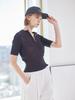 AYIHOLIC CASHMERE Half Zip Wide Rib Round