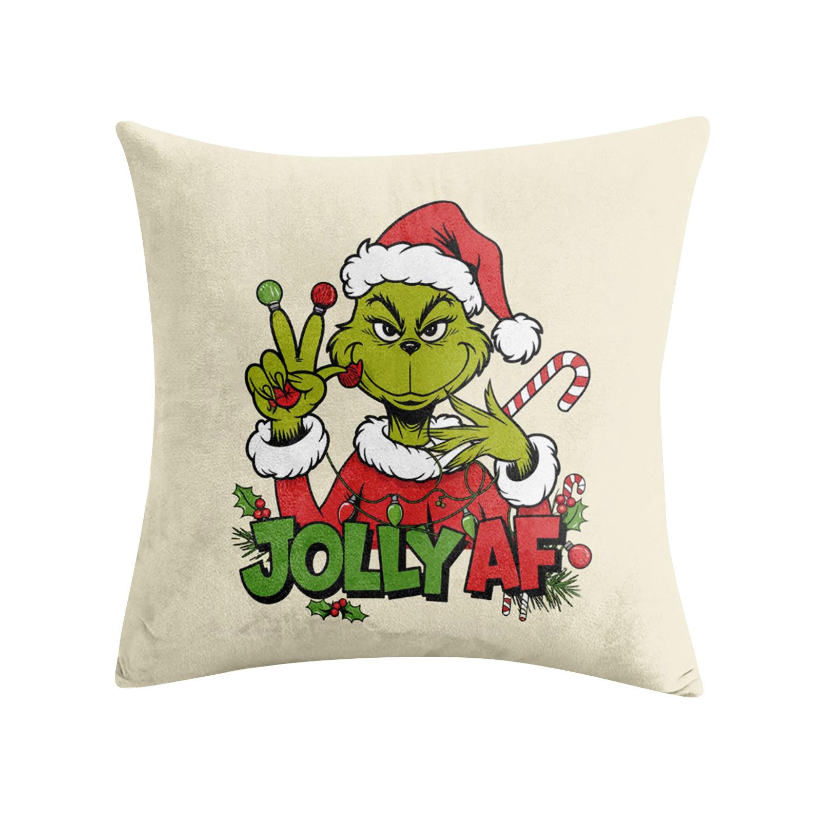 

Halloween Printed Pillowcase Square Pillowcase Sofa Pillowcase No Core Comfortable Pillowcase One Size