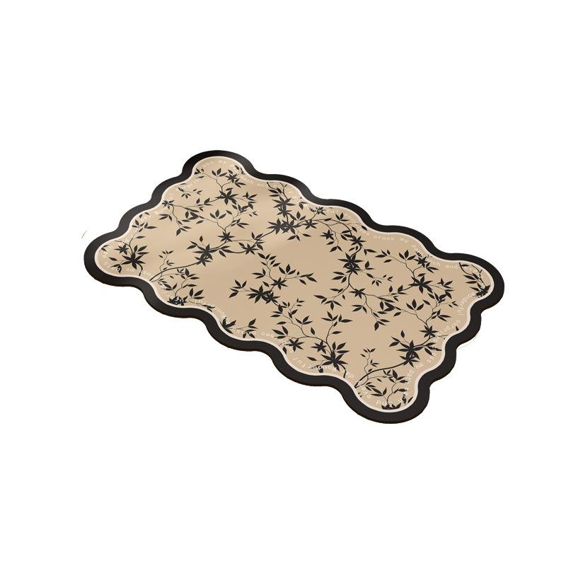 Bathroom Floor Mat Special-Shaped Anti-Skid And Anti-Drop Toilet Diatom Mud Absorbent Mat Toilet Foot Mat Bathroom Carpet Mat