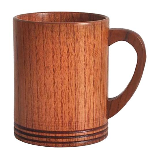 Wooden Water Cup Teacups Coffee Mug Vintage Drinking Cup for Tea Wine