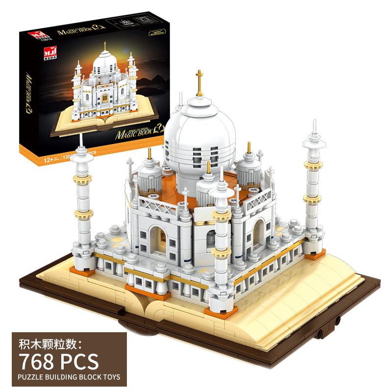 Mahal Taj Miniature Model Moc City Block - Creative Building Toy For Children India World Famous Architecture For Kids Adults Children s Birthday Gift
