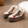 Cotton shoes women's winter new thick-soled casual velvet thickened warm soft-soled high-top sports shoes