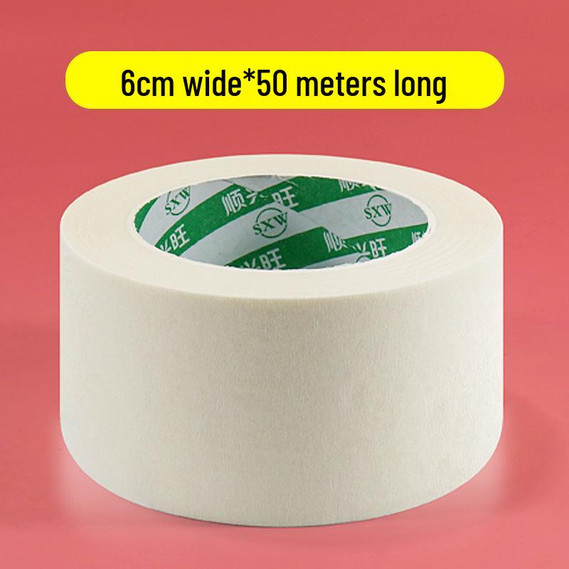 Writable Crepe Paper Tape: No-residue, Hand-tearable, Traceless Adhesive Ideal for Art Students, Spray Painting, Color Separation, and Decoration.