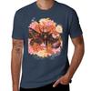 Moth Floral Wreath Tshirt Casual Graphic Print Tee