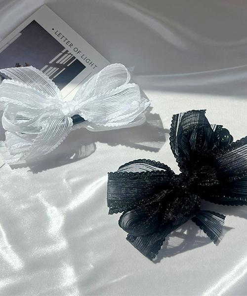 Merciband Ribbon Shine Hair Banana Pin_2 Color