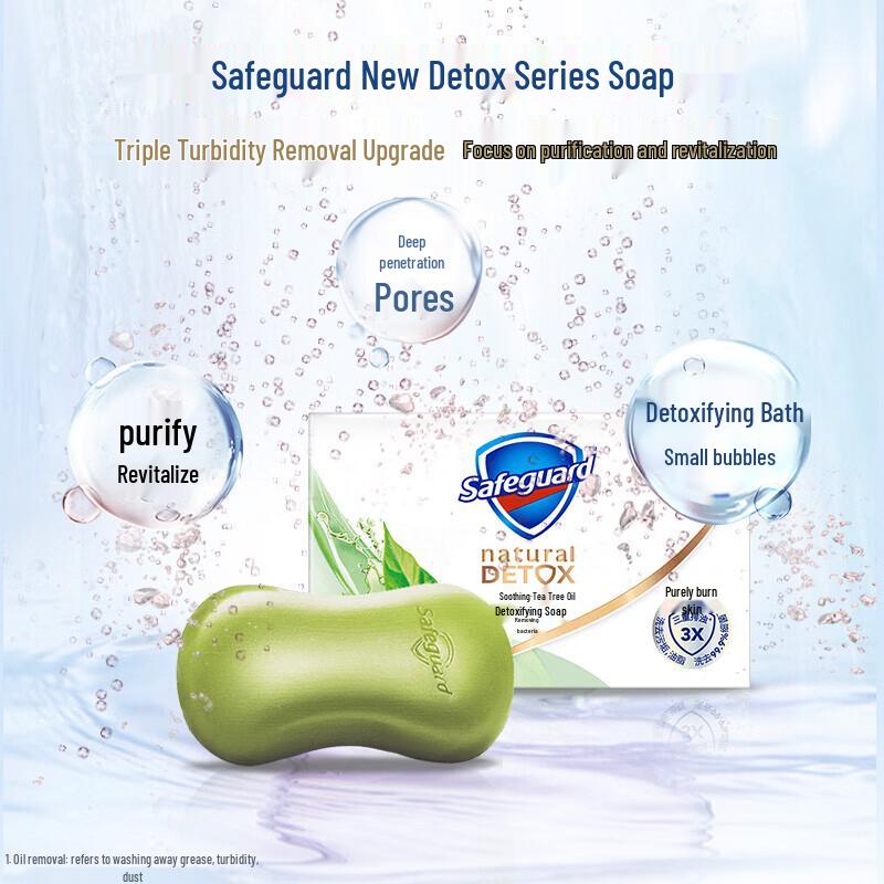 Safeguard Soothing Tea Tree Oil Detox Bar Soap