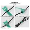 Releasable Cable Ties Colored Plastics Reusable Cable ties Nylon Organizer Tool Velcro Self-Adhesive Tapes