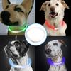 LED Dog Collar Light Up Dog Collars USB Rechargeable TPU Glow Safety Basic Dog Collars For Large Medium Small