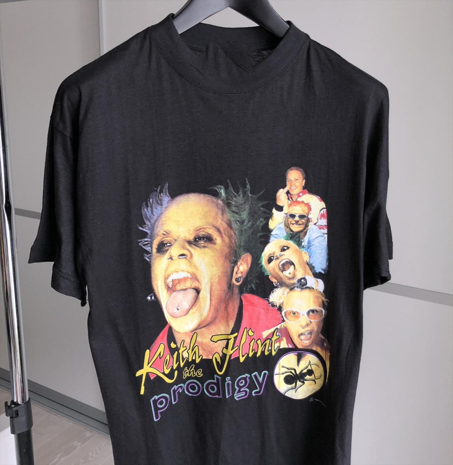 Vintage Vintage Keith Flint The Prodigy Band T-shirt Size S4XL CG1209 XL