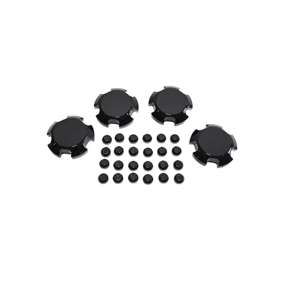 

Jetour Traveller T2 Black Wheel Hub Cover - Replacement Parts Bright Black Auto Accessories