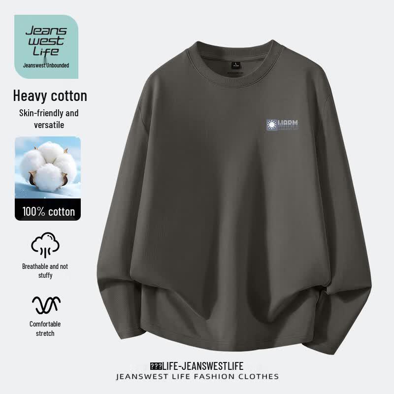 JEANSWEST LIFE Unisex Combed Cotton Long Sleeve T-Shirt