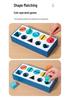 Montessori Shape & Color Recognition Wooden Sorting Box for Kids