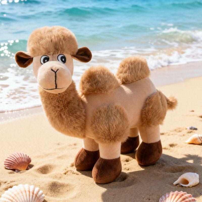 Süßes Kamel Plüschtier Weiches Kuscheltier Puppe Flauschiges Kissen für Kinder Erwachsene Schlafzimmer Dekoration Kreatives Geburtstags-Weihnachtsgeschenk