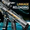 MK9 Electric Water Gun Automatic Water Shooting Toy Retractable Stock and Recoil for Kids Summer Outdoor Activities
