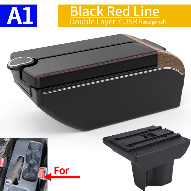 

For Perodua Aruz armrest RUSH 2019 TOYOTA AVANZA center console retrofit multi-functional storage box car accessories with USB.