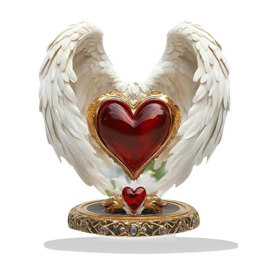2D Acrylic Jesus Nativity Ornament Angel Wing Table Sign with Base Home Office Desktop Bookshelf Religious Christmas Decoration