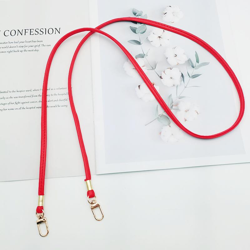 

Регулируемая сумка кроссбоди из ПУ кожи со шнурком для телефона и сменным ремешком - Универсальная женская сумка через плечо красный