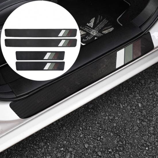 4PCS For Toyota Rav4 Camry Car Door Sill Plate Protector Scuff Entry Guard Cover