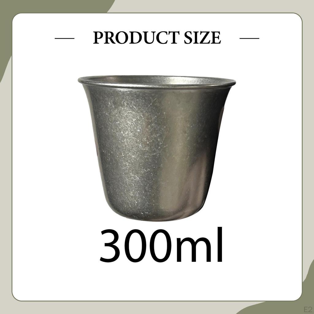 Stainless Steel Cup Metal Drinking Glasses Shatterproof Unbreakable Party Camping Outdoors Coffee