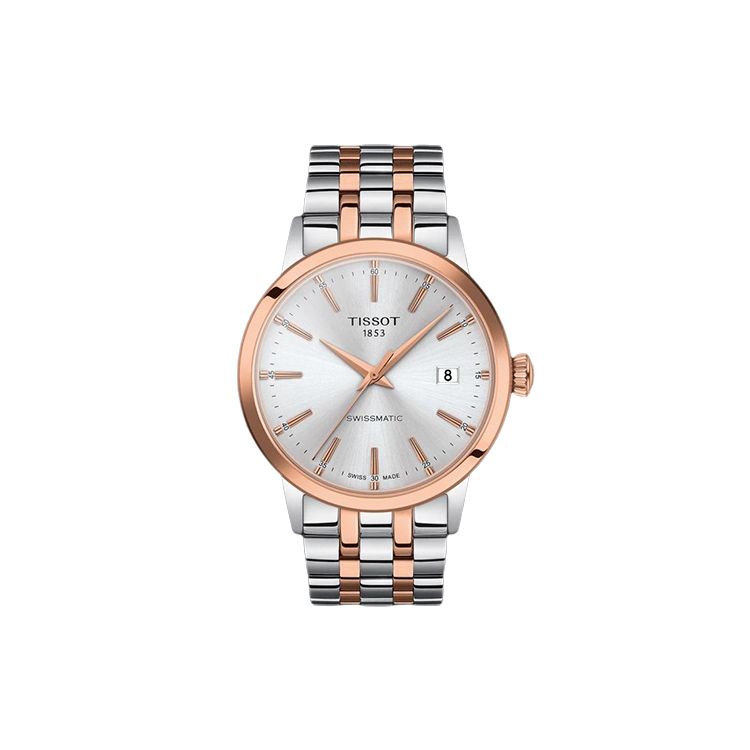 Tissot Classic Series Automatic Mechanical Movement 50m Waterproof Transparent Back Date Display Casual Fashion Watch Men watches T129.407.22.031.00