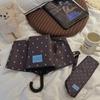 UV Protection Polka Dot Folding Umbrella Lightweight Travel Outdoor Umbrella  Daily Use