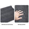 Chenille Bath Mat Soft Short Plush Water Absorbent Bathroom Rug Quick Dry
