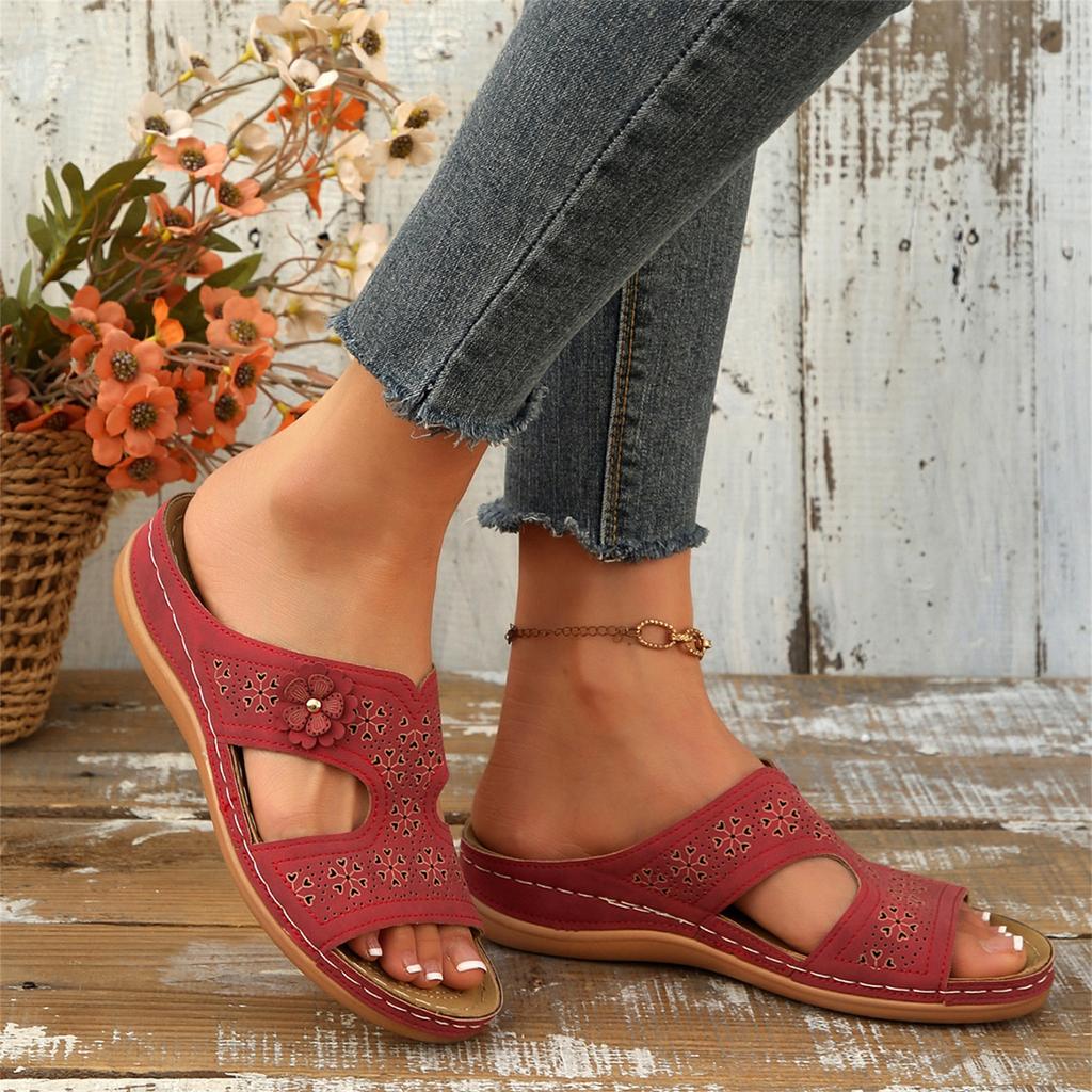 Women's Fashionable Casual Plus-Size - Hollow-Out Sandals