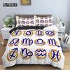 Constellation King Queen Duvet Cover Astrological Bedding Set for Kids Teens Adults Psychedelic Tarot Astrology Soft Quilt Cover