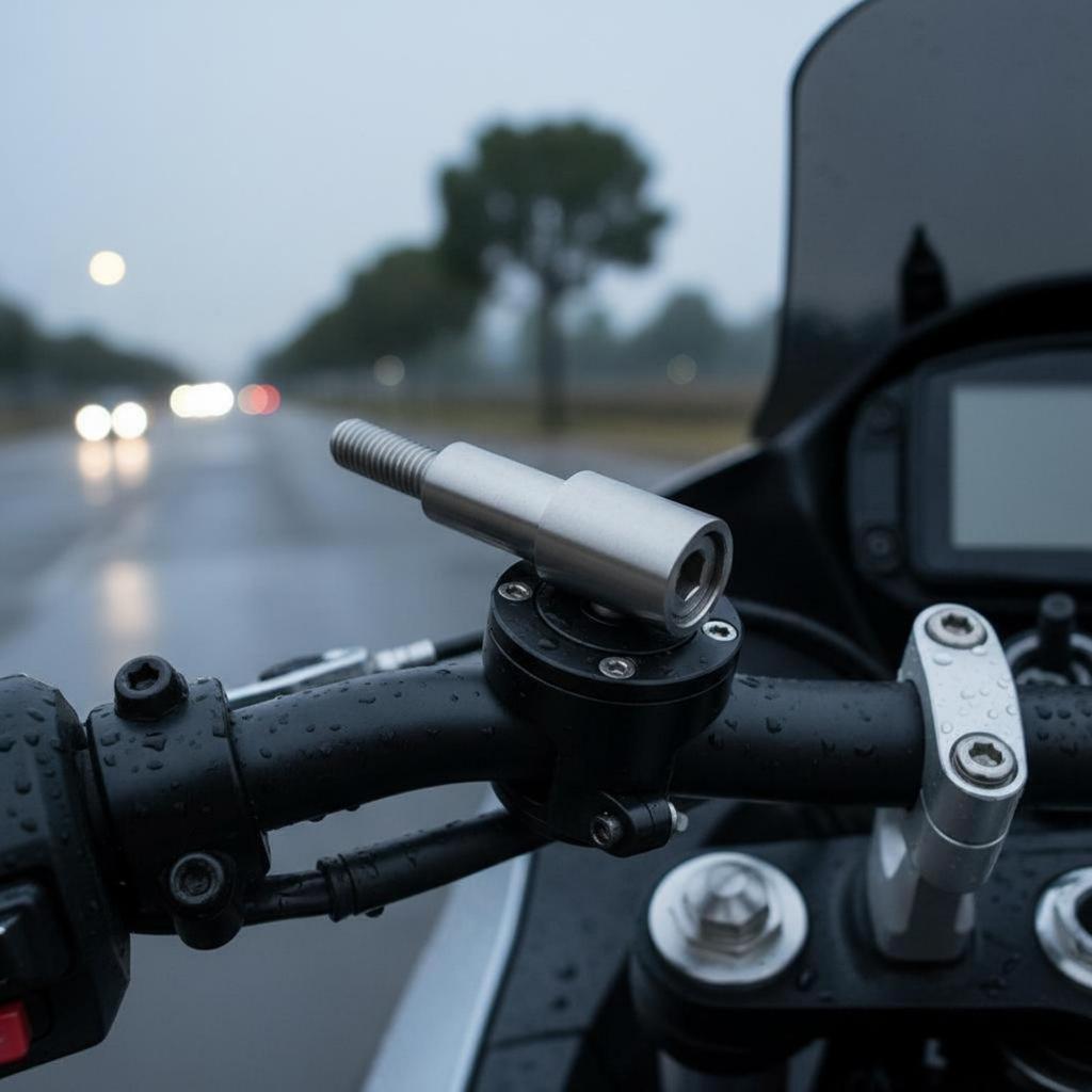 2 Pieces German Motorcycle Brand Handlebar Phone Mount Stainless Steel