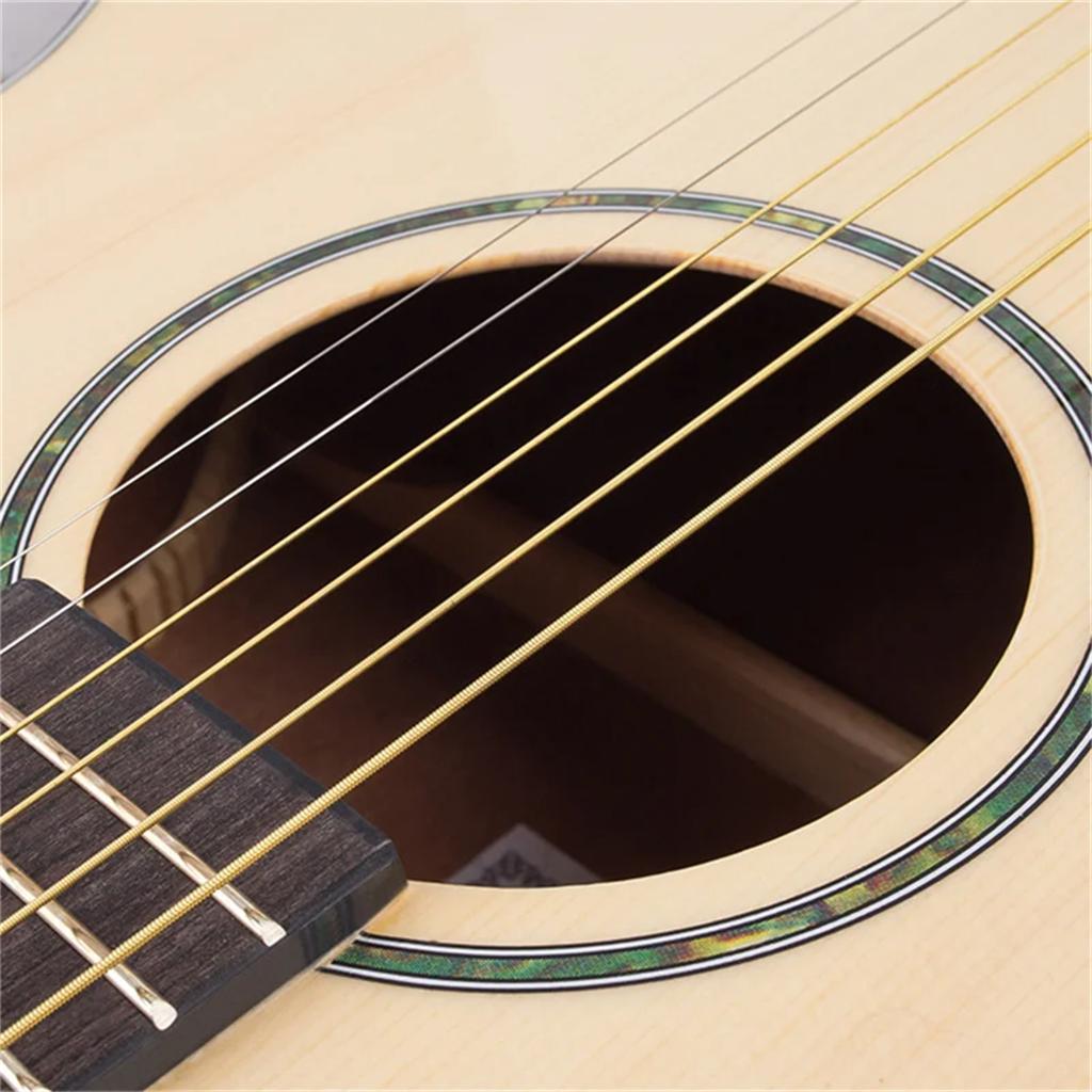 Miwayer  Acoustic Guitar Strings - High Carbon Steel Core, Rust-Resistant & Long-Lasting, Bright & Balanced Tone