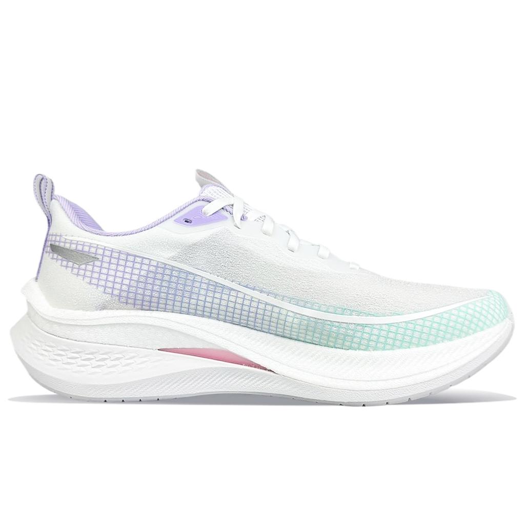 Li Ning Red Hare 7 Pro Cushioning Slip Resistant Breathable Lightweight Low top Running Shoes Men's White Purple ARPU001-7(Team373-)