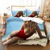Bikini Themed Home Bedding Set 3D Digital Printing Bedding Set AU Full Size Single/double Home Decoration
