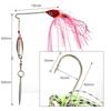 Anti-Snagging Rotating Spinnerbait JIG Whisker Man Long-Cast Lure with Bionic Lead Head and Artificial Fish Bait