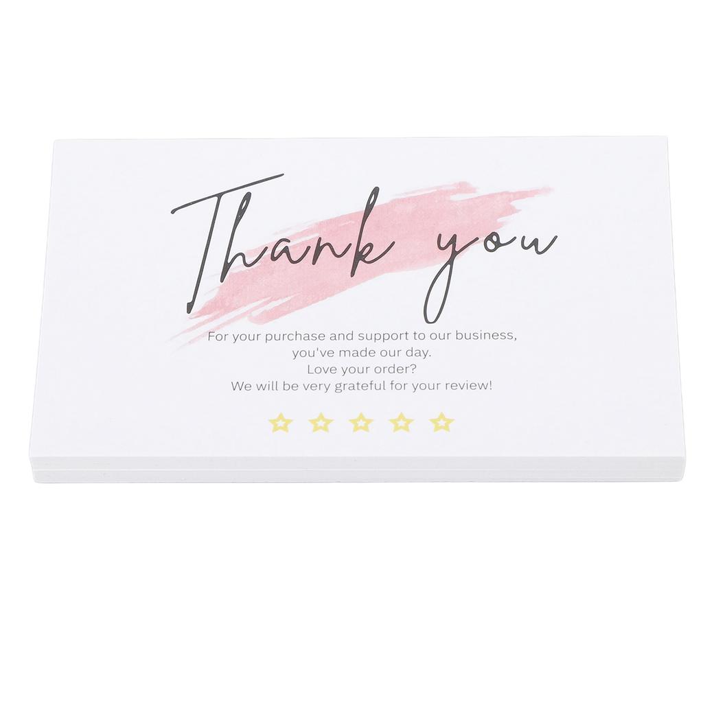150Pcs Thank You Card Appreciation Cards Coated Paper Gratitude Card for Family Friends B