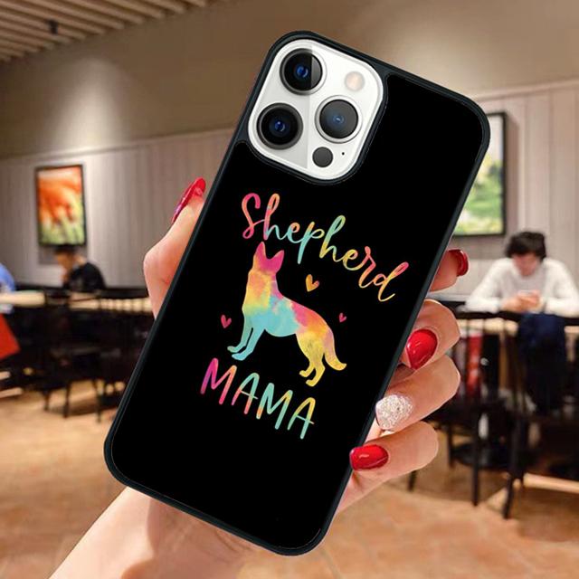 

German Shepherd Dog Cartoon Phone Case For iPhone 17 Air 14 15 16 13 12 Max Cover For Apple 11 Pro Max Plus Coque iPhone 13