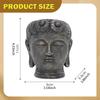 Buddha Head Planter Flower Container Figurine Crafts Pot Plant for Living Room